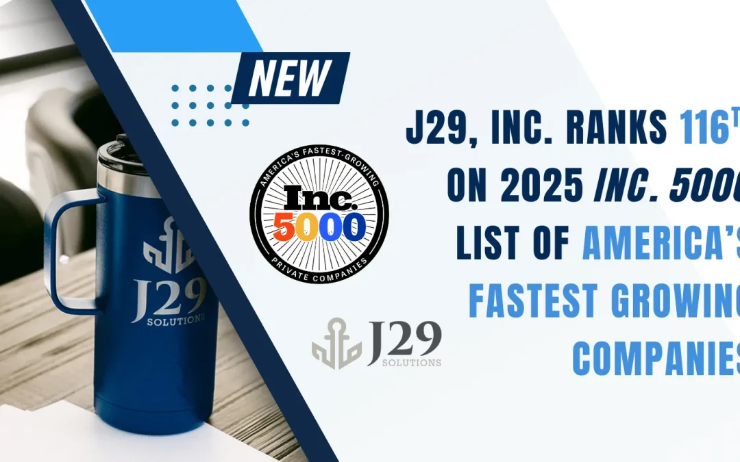 J29, Inc. Ranks #116 on the 2025 Inc. 5000 List of America’s Fastest-Growing Companies
